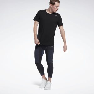 Reebok United by Fitness MyoKnit 3/4 Tights Herren - Navy/Schwarz - DE 851-XEJ